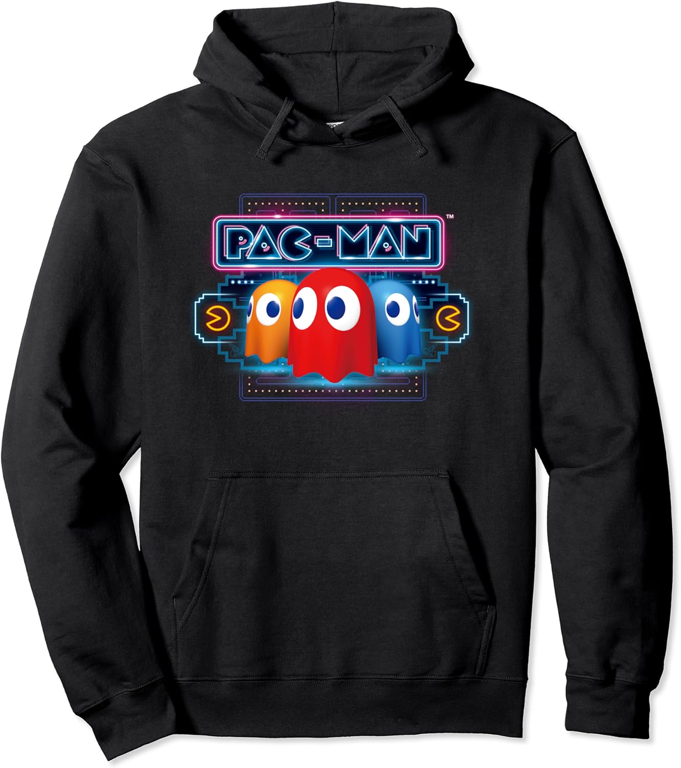 Yellow pac man hoodie Clearance